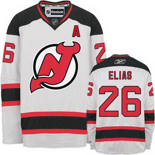 high quality New Jersey Devils 26 Patrik Elias White NHL Hockey Jersey